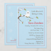 Einladung zur Kinderdusche - Winter-Babyschale (Vorne/Hinten)