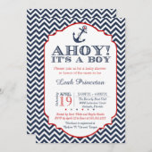 Einladung zur Kinderdusche, Zickzack (Vorne/Hinten)