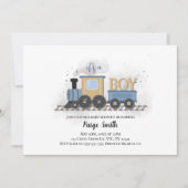 Einladung zur Kinderdusche | Zug | Das ist ein Jun (Vorderseite)