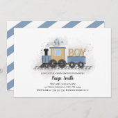 Einladung zur Kinderdusche | Zug | Das ist ein Jun (Vorne/Hinten)