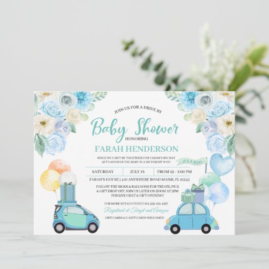 Einladung zur Kinderduschparade (Stehend Vorderseite)