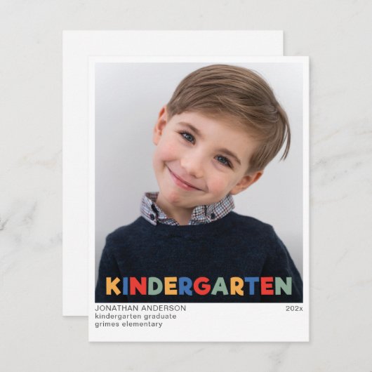 Einladung zur Kindergartenabteilung (Vorne/Hinten)