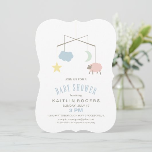 Einladung zur Kinderkrippe (Stehend Vorderseite)