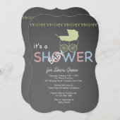 Einladung zur Kinderschuhdusche (Vorne/Hinten)