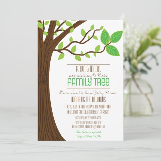 Einladung zur Kinderschuhdusche (Stehend Vorderseite)