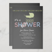 Einladung zur Kinderschuhdusche (Vorne/Hinten)