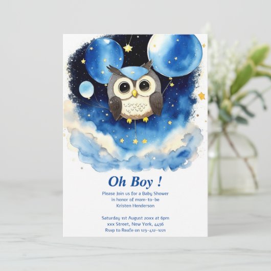 Einladung zur Kinderschuhdusche (Stehend Vorderseite)