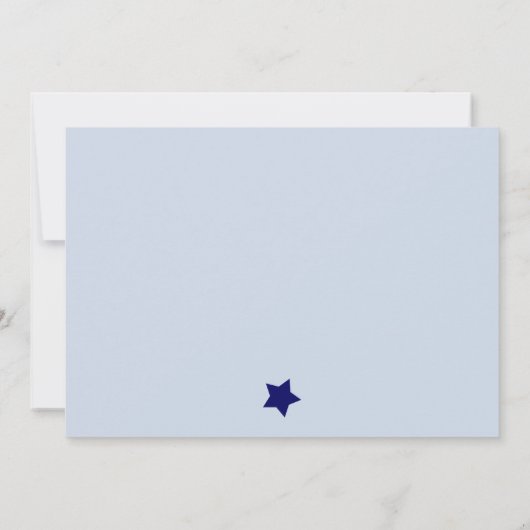 Einladung zur Kinderschuhdusche von Raketen und St (Rückseite)