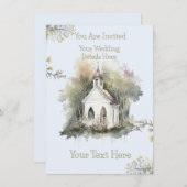 Einladung zur kirchlichen Hochzeit (Vorne/Hinten)