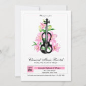 Einladung zur klassischen Geige (Vorderseite)