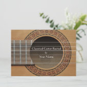 Einladung zur klassischen Gitarre (Stehend Vorderseite)