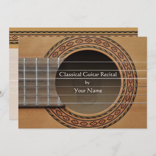 Einladung zur klassischen Gitarre (Vorne/Hinten)