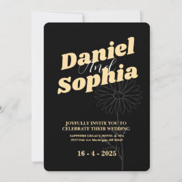 Einladung zur klassischen Hochzeit