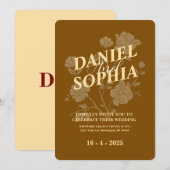 Einladung zur klassischen Hochzeit (Vorne/Hinten)