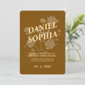 Einladung zur klassischen Hochzeit (Stehend Vorderseite)