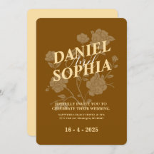 Einladung zur klassischen Hochzeit