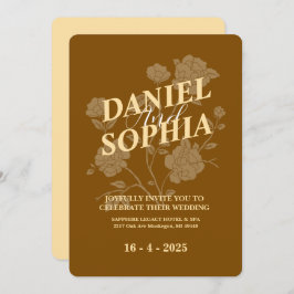 Einladung zur klassischen Hochzeit