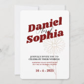 Einladung zur klassischen Hochzeit (Vorderseite)