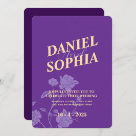 Einladung zur klassischen Hochzeit