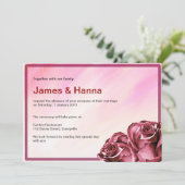 Einladung zur klassischen Hochzeit (Stehend Vorderseite)