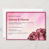 Einladung zur klassischen Hochzeit (Vorne/Hinten)