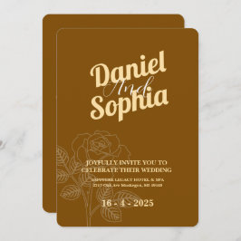 Einladung zur klassischen Hochzeit