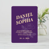 Einladung zur klassischen Hochzeit (Stehend Vorderseite)