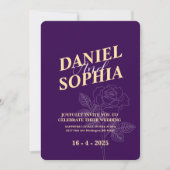 Einladung zur klassischen Hochzeit (Vorderseite)