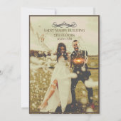 Einladung zur klassischen Hochzeit (Rückseite)