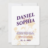 Einladung zur klassischen Hochzeit (Vorderseite)