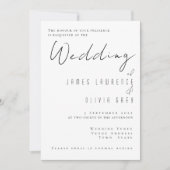 Einladung zur klassischen Hochzeit (Vorderseite)