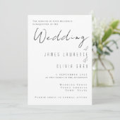 Einladung zur klassischen Hochzeit (Stehend Vorderseite)