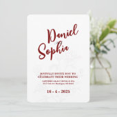 Einladung zur klassischen Hochzeit (Stehend Vorderseite)