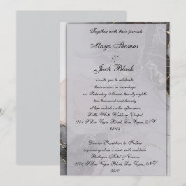 Einladung zur klassischen Hochzeit