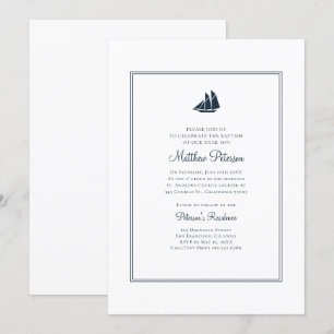 Einladung zur klassischen und einfachen Taufe der 