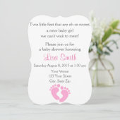 Einladung zur kleinen Babydusche (Stehend Vorderseite)