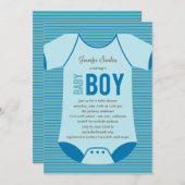 Einladung zur kleinen Babydusche - Mädchen (Vorne/Hinten)