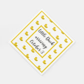 Einladung zur kleinen Duckkissendusche Serviette (Ecke)