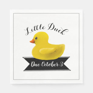 Einladung zur kleinen Duckkissendusche Serviette