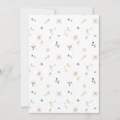 Einladung zur kleinen Gartenhochzeit (Rückseite)