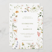 Einladung zur kleinen Gartenhochzeit (Vorne/Hinten)