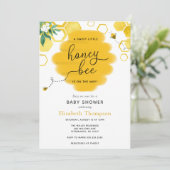 Einladung zur kleinen Honey Bee Baby Dusche (Stehend Vorderseite)