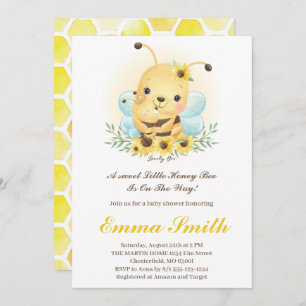 Einladung zur kleinen Honey Bee Baby Dusche