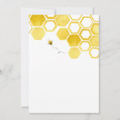 Einladung zur kleinen Honey Bee Baby Dusche (Rückseite)
