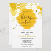 Einladung zur kleinen Honey Bee Baby Dusche (Vorne/Hinten)