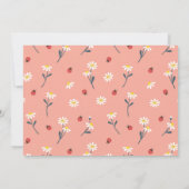 Einladung zur kleinen Lady Baby Dusche (Rückseite)