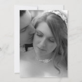 Einladung zur kleinen, schicken Schwarz-Weiß-Hochz (Rückseite)