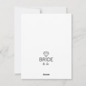 Einladung zur kleinen schwarzen Kleiderdusche (Rückseite)