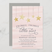 Einladung zur kleinen Star-Kinderdusche | Blüte (Vorne/Hinten)