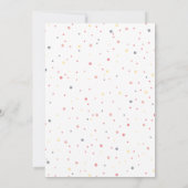 Einladung zur kleinen Vogeldusche - Rosa (Rückseite)